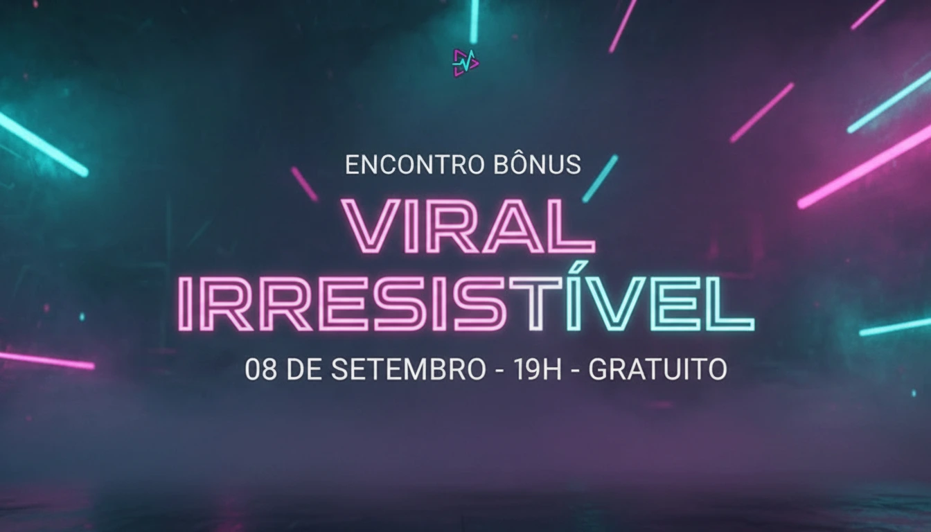 Encontro Bônus Viral Irresistível — 08 de setembro, 19h, online e gratuito